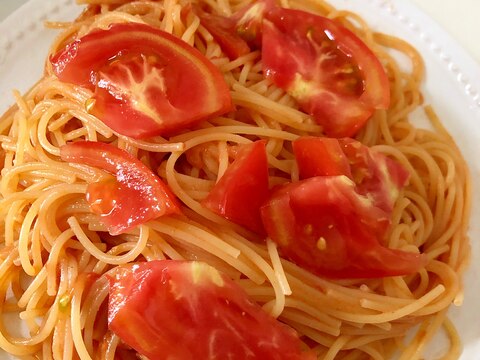 トマトのせスパゲティ